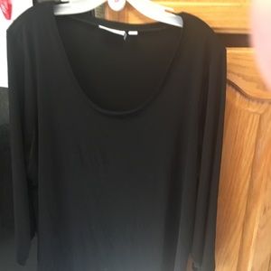 XL Black long sleeve top by Susan Graver